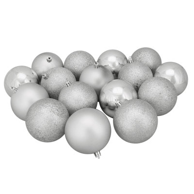 Shatterproof 4-Finish Christmas Ball Ornament