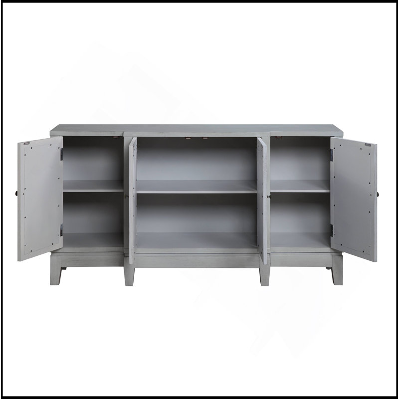 Charmante console avec plusieurs options de rangement et un design élégant