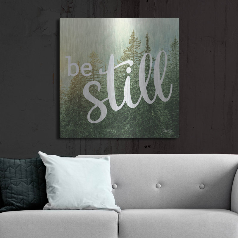 «Be Still» par Marla Rae, art mural en métal, H 36 po x l 36 po