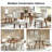 Keim 21''W Mid Century Modern Ergonomic Seating Design Dining Chair with Solid Wood Legs -1743255105-1743255106