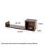 Tablette murale flottante en bois massif