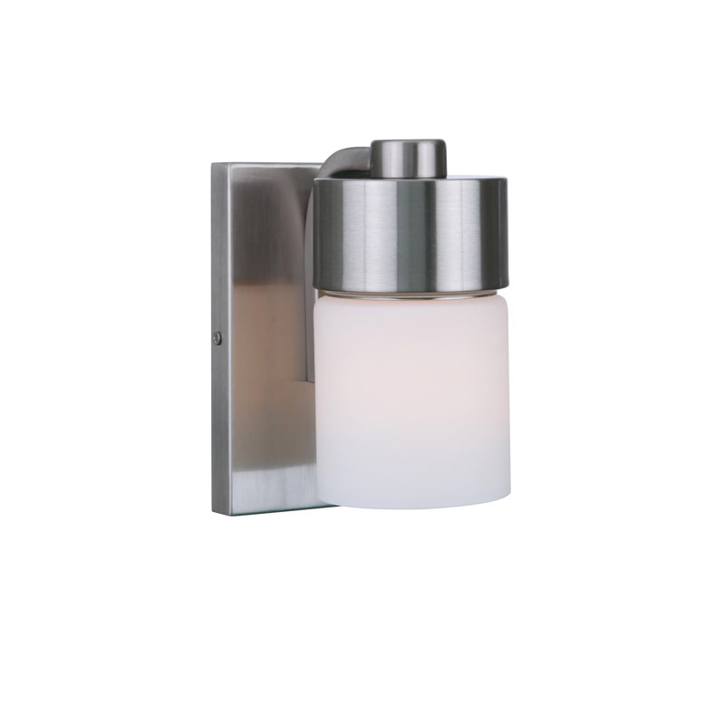 Applique murale à bras 1 lumière Amarissa, Nickel poli brossé