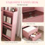 Meuble-lavabo à miroir 3 en 1 avec rangement à DEL et tabouret-133266754
