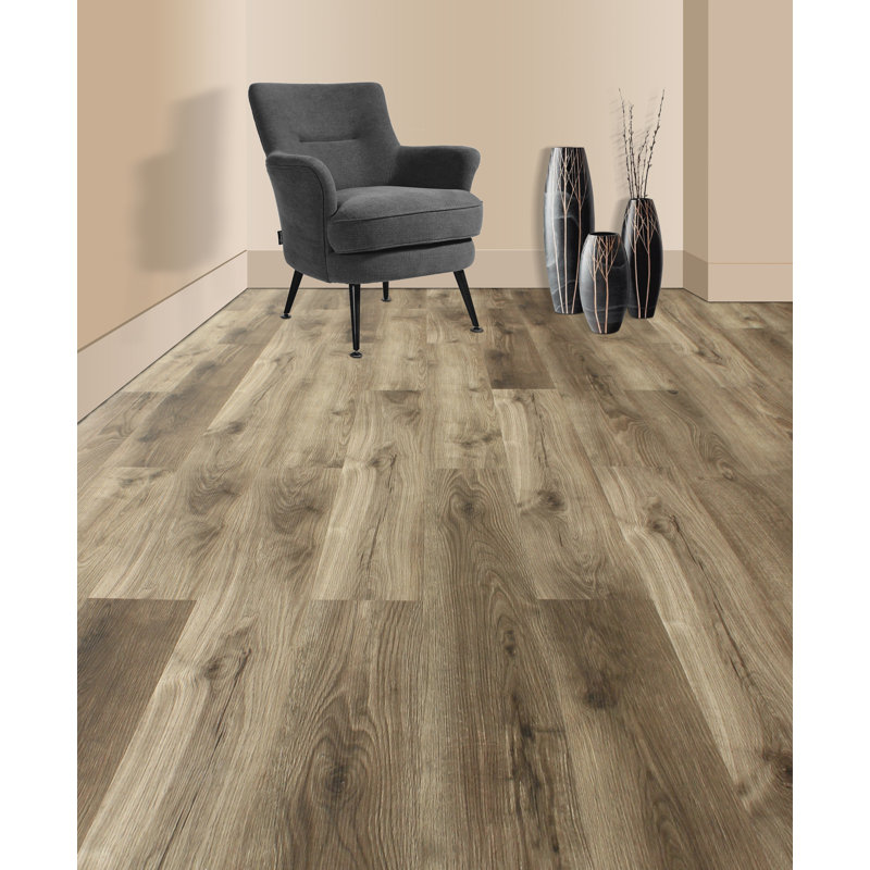 6mm Thick 7'' W x 48'' L Vinyl Plank, American Oak
