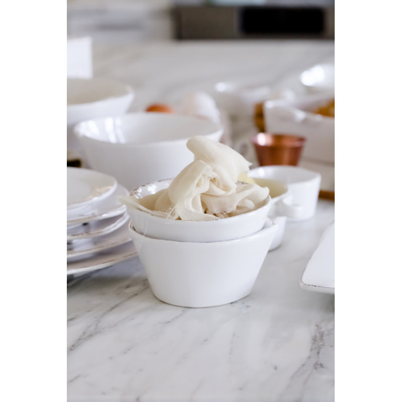 Lastra Handmade Stoneware Cereal Bowl, White