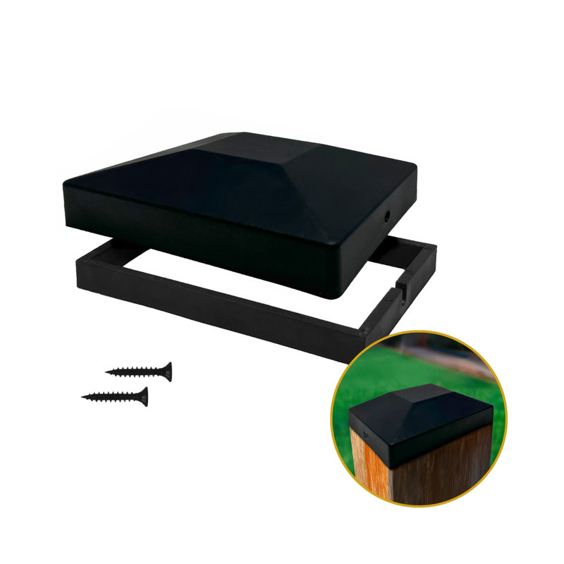 Nuvo Iron 4″ x 6″ Rigid Plastic Post Cap – Adapter Liner Included