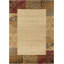 Tapis beige à bordure florale Abercorn pour salon, salle à manger et chambre à coucher-671075807