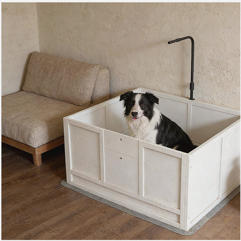 Boîte pour chien spacieuse, boîte de mise bas spacieuse, boîte pour animal de compagnie, H 19,8 po x l 41 po x P 39,3 po