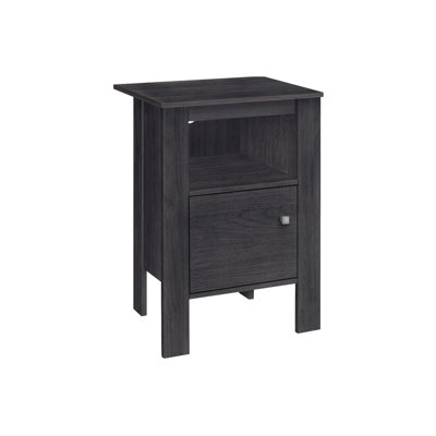 Table d'appoint, côté, bout, table de chevet, lampe, rangement, salon, chambre à coucher, stratifié, transitionnel