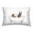 Raccoons Catching Bubbles Printed Outdoor Throw Pillow Design by Ziwei Li