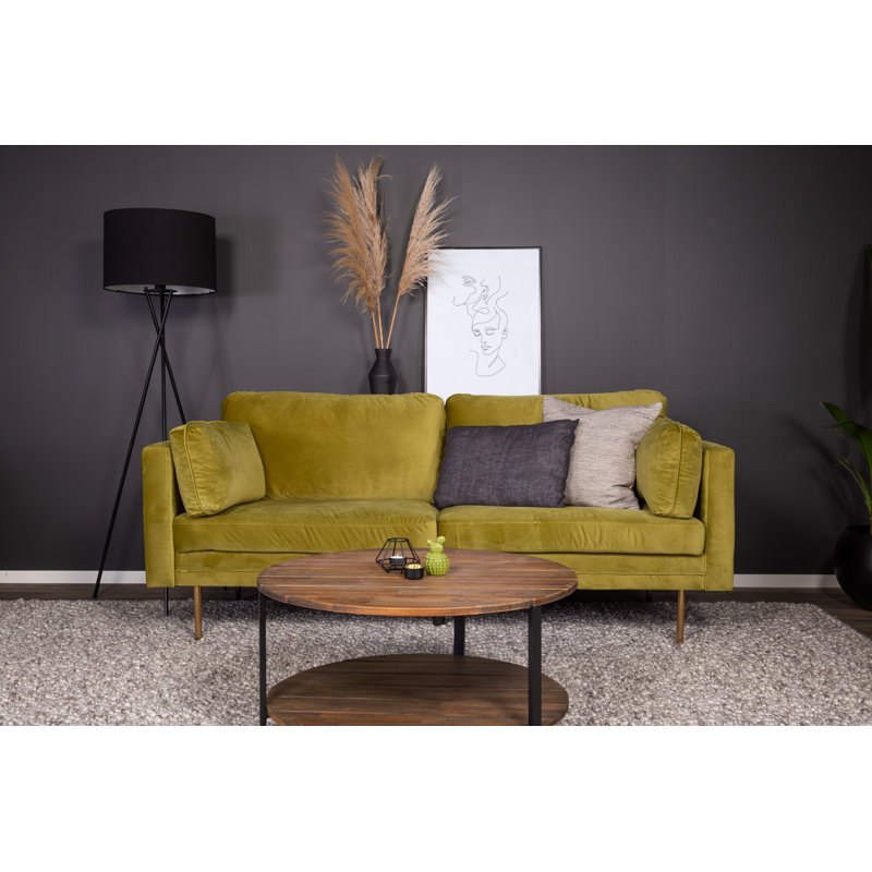 Padmini 3 Seater Sofa, Olive Green