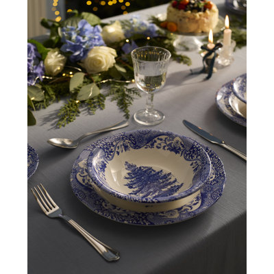Blue Italian, Christmas Set Of 4 Bowls