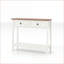 Table basse Farmhouse à deux tons avec rangement - brun rustique & amp; Blanc antique pour vestibule / salon