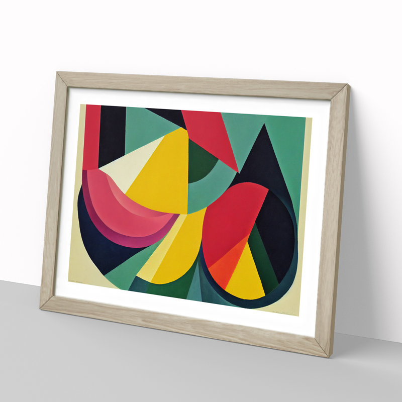 Inspirational Abstract - Framed Print, 25cm H x 34cm W x 2cm D, Oak Framed