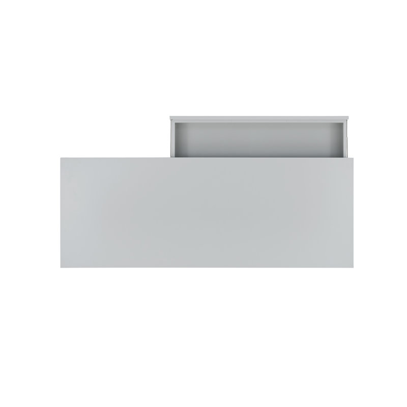 Bureau d'écriture avec tiroirs Halstad, Gris