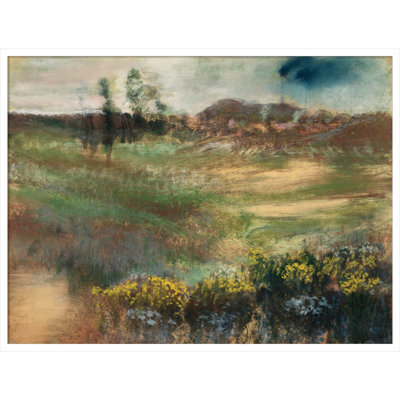 Edgar Degas's Landscape With Smokestacks Print