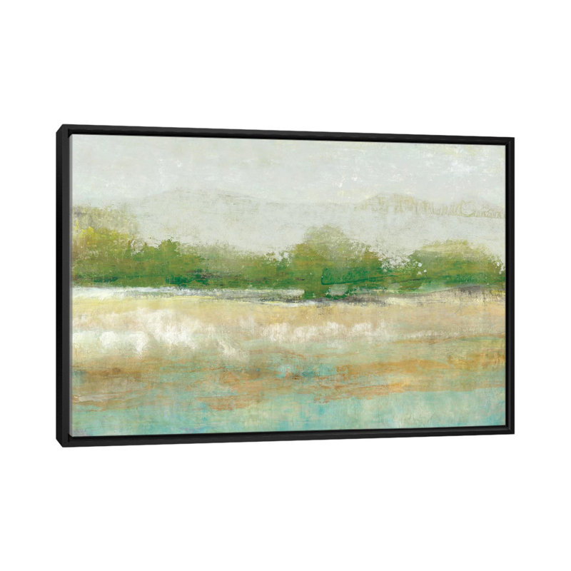 «Spring Treeline I» par Timothy O 'Toole, reproduction sur toile tendue, H 18 po x l 26 po x P 1,5 po, Toile avec cadre noir