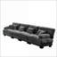 Canapés-lits | Canapé modulaire 4 places à assise profonde pour salon, appartement, studio | Gris ardoise | Chenille