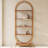 70.8" Modern 5-Tier Arched Bookcase