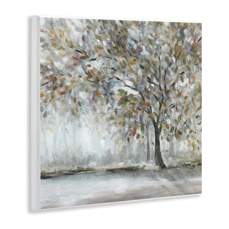 Woodland Nature Tree - peinture sans cadre sur panneau de fibres à densité moyenne