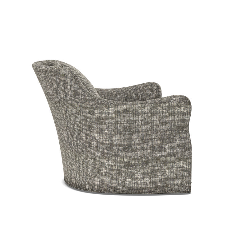 Arcadia Sculpted Arm Swivel Chair, Boundless Slate