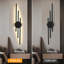 3-Light 58Cm Black Flush Mounted Sconce