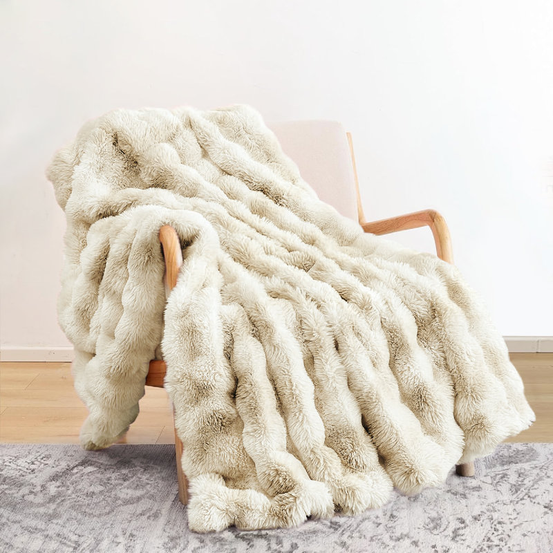 Jeté réversible Haalan Cozy, Jeté, Chameau Tie-Dye