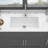 Quartz Composite Undermount Kitchen Sink With Workstation Design-123864850