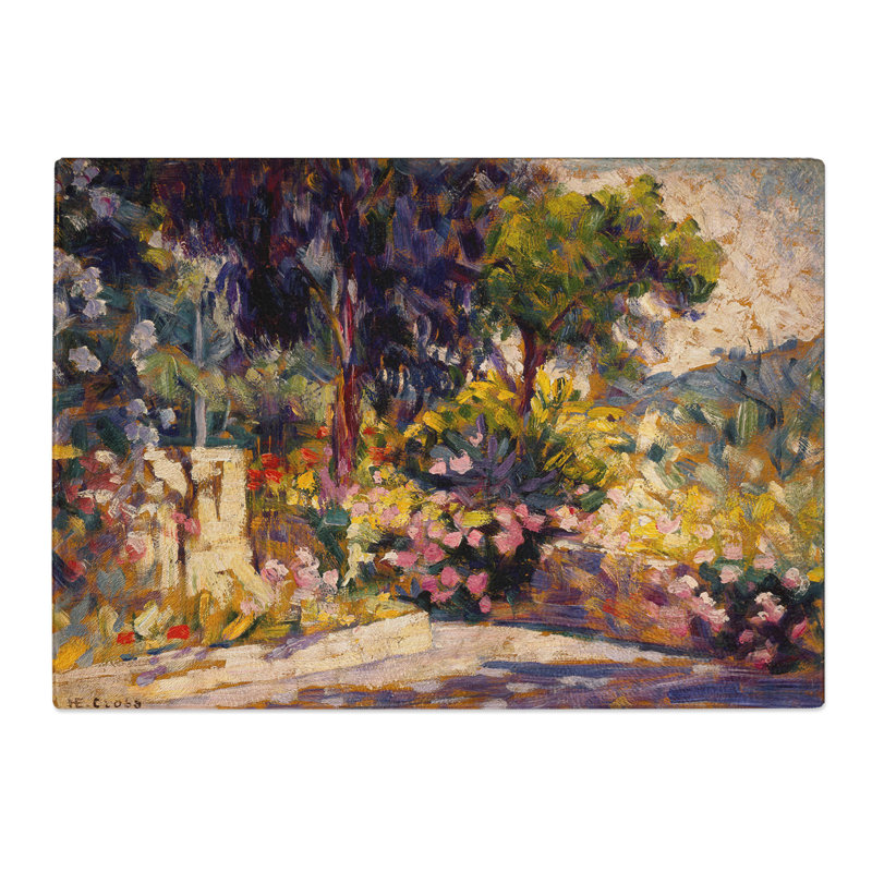 The Flowered Terrace by Henri-Edmond Cross Chopping Board, 28.5cm W x 39cm L