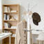 Portemanteau autoportant moderne avec crochets rotatifs à 360 ° et base en marbre naturel, portemanteau en métal robuste pour vestibule, bureau et organisation à domicile