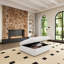 Blanc modulaire salon 160 po: rembourré de duvet en forme de L, 4 places avec canapé modulaire confortable pour la chambre
