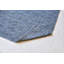 Tapis de zone bleu en coton réversible handwoven à tissage plat Presnell