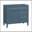 Meuble-lavabo moderne de 36 pouces avec 2 tiroirs, un tiroir basculant et une armoire pour un rangement diversifié