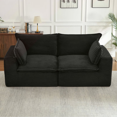 Loveseat Sofa, Cloud Boneless Couches For Living Room, Modern Modular Sectional Sofa, Oversized