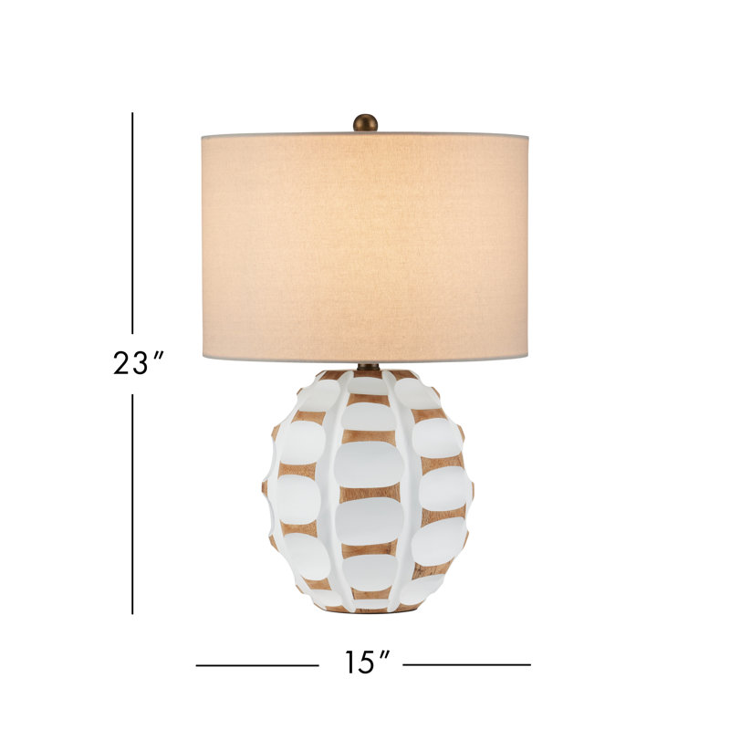 Betel Nut Table Lamp, White