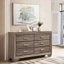 Commode 6 tiroirs en taupe délavé-1334159989