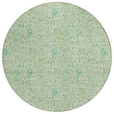 Tapis rond 8 po Sage And Artichoke