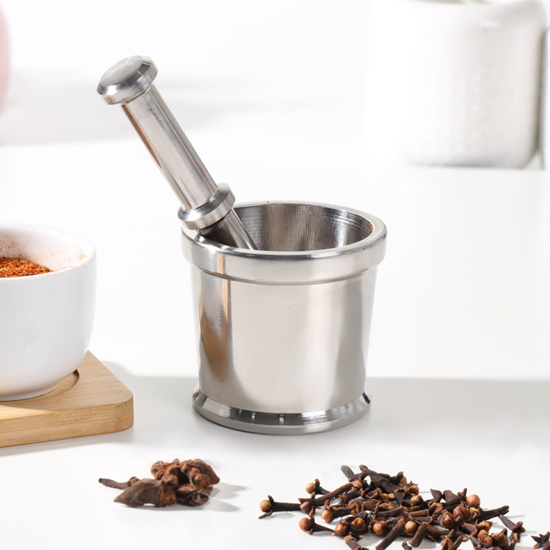 Stainless Steel Mortar And Pestle Set