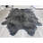 Faux Bison Skin Fur Shag Area Rug in Black and Beige-95756287
