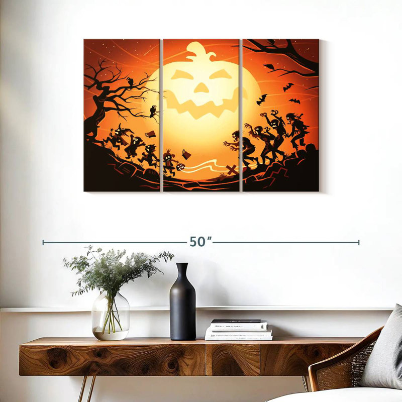 Citrouille d'Halloween Lelend, H 24 po x l 38 po