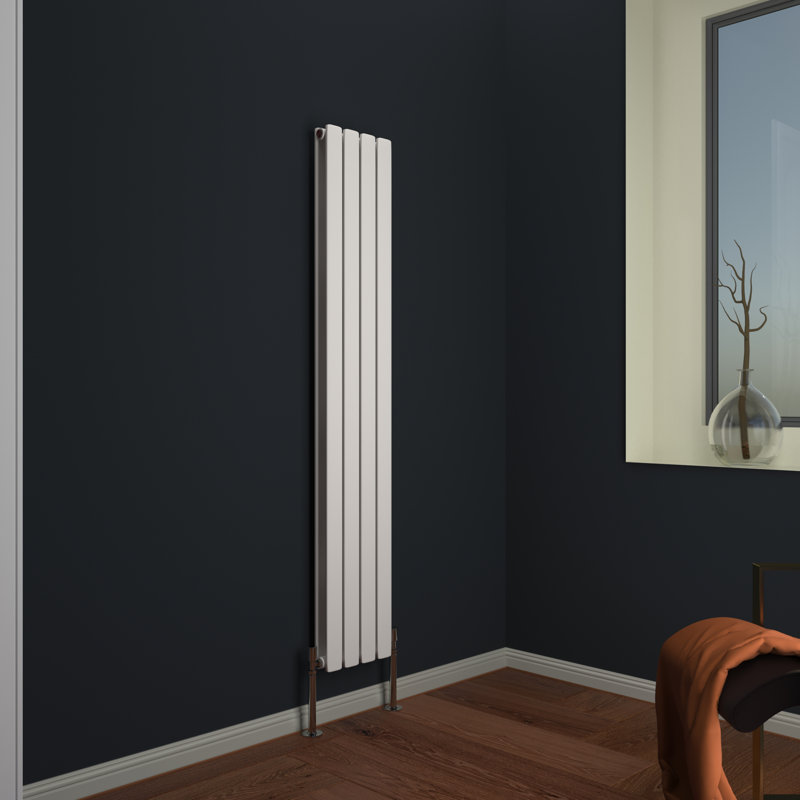 Alvin Vertical Designer Radiator, White, 60 x 40 cm Double