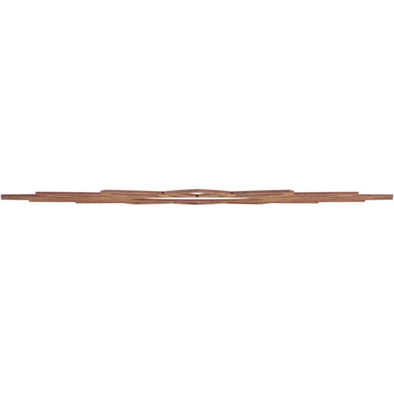 Médaillon de plafond en bois Daisy, H 38 po x l 38 po x P 0,38 po, Noyer