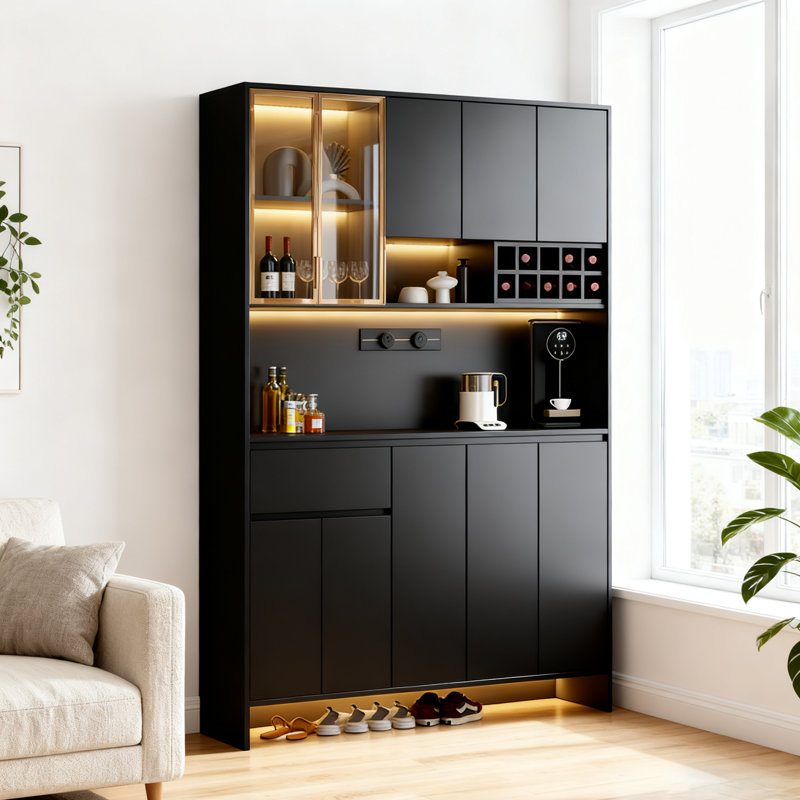 Buffet de rangement 70,87 "avec lumière DEL