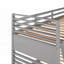 Lit superposé simple en bois avec deux tiroirs - gris (peu encombrant, robuste et durable)-769078322