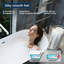 Baignoire autoportante 59 po avec drain en chrome, certifiée cUPC, pour votre salle de bain-122431606