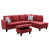 Red Microfiber/Microsuede