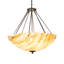 Luminaire suspendu bol / urne simple 8 lumières Nashrah