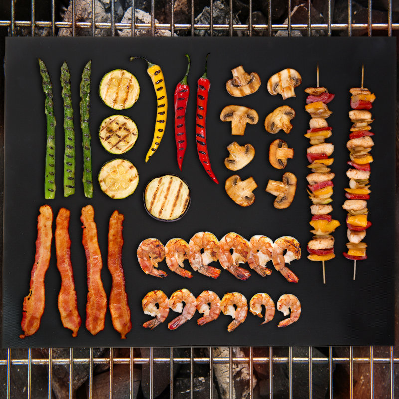 BBQ Grill Mats Set -Double-Sided, Reusable, and Nonstick Mats