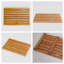 Tapis de douche en teck Saneha