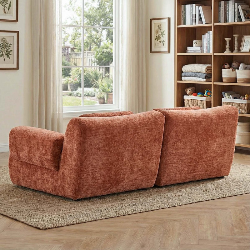 Canapé modulaire Cloud Couch, canapé modulaire en chenille, design minimaliste moderne pour le salon, siège profond et dossier de soutien, base antidérapante, aucun assemblage requis